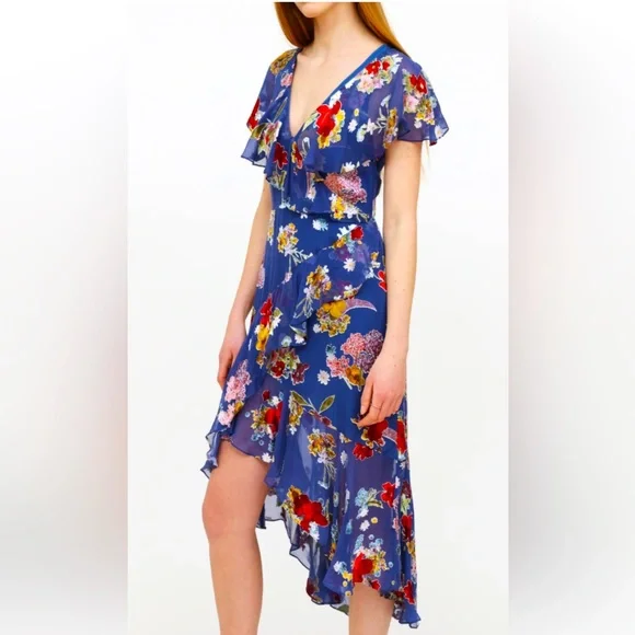 alice and olivia floral dress Alice + Olivia Harmony Cowl Back Slip Dress main image 1